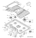 Diagram for 1 - Control Panel & Cooktop