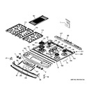 Diagram for 2 - Control Panel & Cooktop