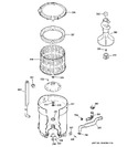 Diagram for 3 - Tub, Basket & Agitator