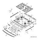 Diagram for 2 - Control Panel & Cooktop