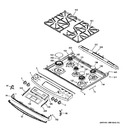 Diagram for 2 - Control Panel & Cooktop