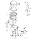 Diagram for 1 - Tub, Basket & Agitator