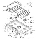 Diagram for 1 - Control Panel & Cooktop