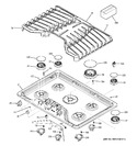 Diagram for 1 - Control Panel & Cooktop