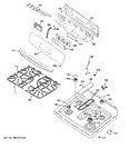 Diagram for 2 - Control Panel & Cooktop