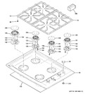 Diagram for 1 - Control Panel & Cooktop