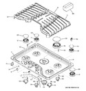 Diagram for 1 - Control Panel & Cooktop