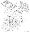 Diagram for 2 - Control Panel & Cooktop