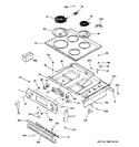 Diagram for 1 - Control Panel & Cooktop