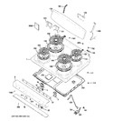 Diagram for 1 - Control Panel & Cooktop