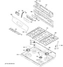 Diagram for 2 - Control Panel & Cooktop