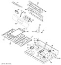 Diagram for 2 - Control Panel & Cooktop