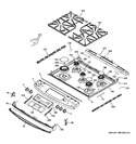 Diagram for 2 - Control Panel & Cooktop