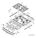 Diagram for 2 - Control Panel & Cooktop