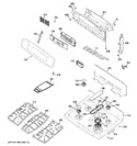 Diagram for 2 - Control Panel & Cooktop