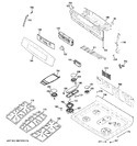 Diagram for 2 - Control Panel & Cooktop