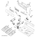 Diagram for 2 - Control Panel & Cooktop