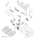 Diagram for 2 - Control Panel & Cooktop