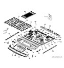 Diagram for 2 - Control Panel & Cooktop