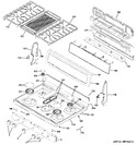 Diagram for 2 - Control Panel & Cooktop