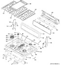 Diagram for 2 - Control Panel & Cooktop