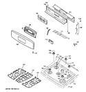 Diagram for 2 - Control Panel & Cooktop