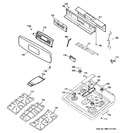 Diagram for 2 - Control Panel & Cooktop