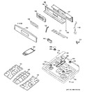 Diagram for 2 - Control Panel & Cooktop