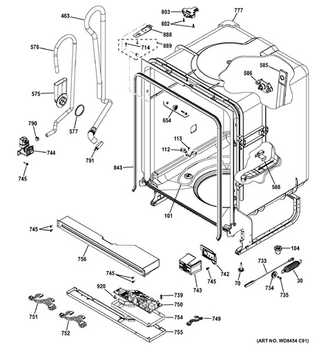 GE GDF510PSJ0SS Parts List | Coast Appliance Parts