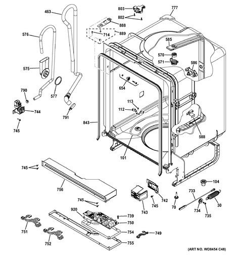 GE GDF520PGJ2WW Parts List | Coast Appliance Parts