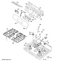 Diagram for 2 - Control Panel & Cooktop