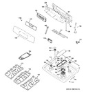 Diagram for 2 - Control Panel & Cooktop