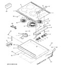 Diagram for 1 - Control Panel & Cooktop