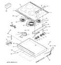 Diagram for 1 - Control Panel & Cooktop