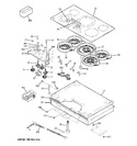 Diagram for 1 - Control Panel & Cooktop