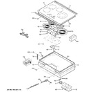 Diagram for 1 - Control Panel & Cooktop