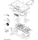 Diagram for 2 - Control Panel & Cooktop