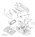 Diagram for 2 - Control Panel & Cooktop