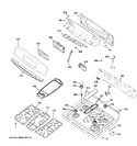 Diagram for 2 - Control Panel & Cooktop