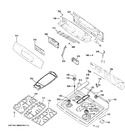 Diagram for 2 - Control Panel & Cooktop