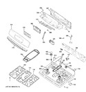 Diagram for 2 - Control Panel & Cooktop