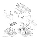 Diagram for 2 - Control Panel & Cooktop