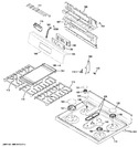 Diagram for 2 - Control Panel & Cooktop