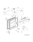 Diagram for 1 - Freezer Door